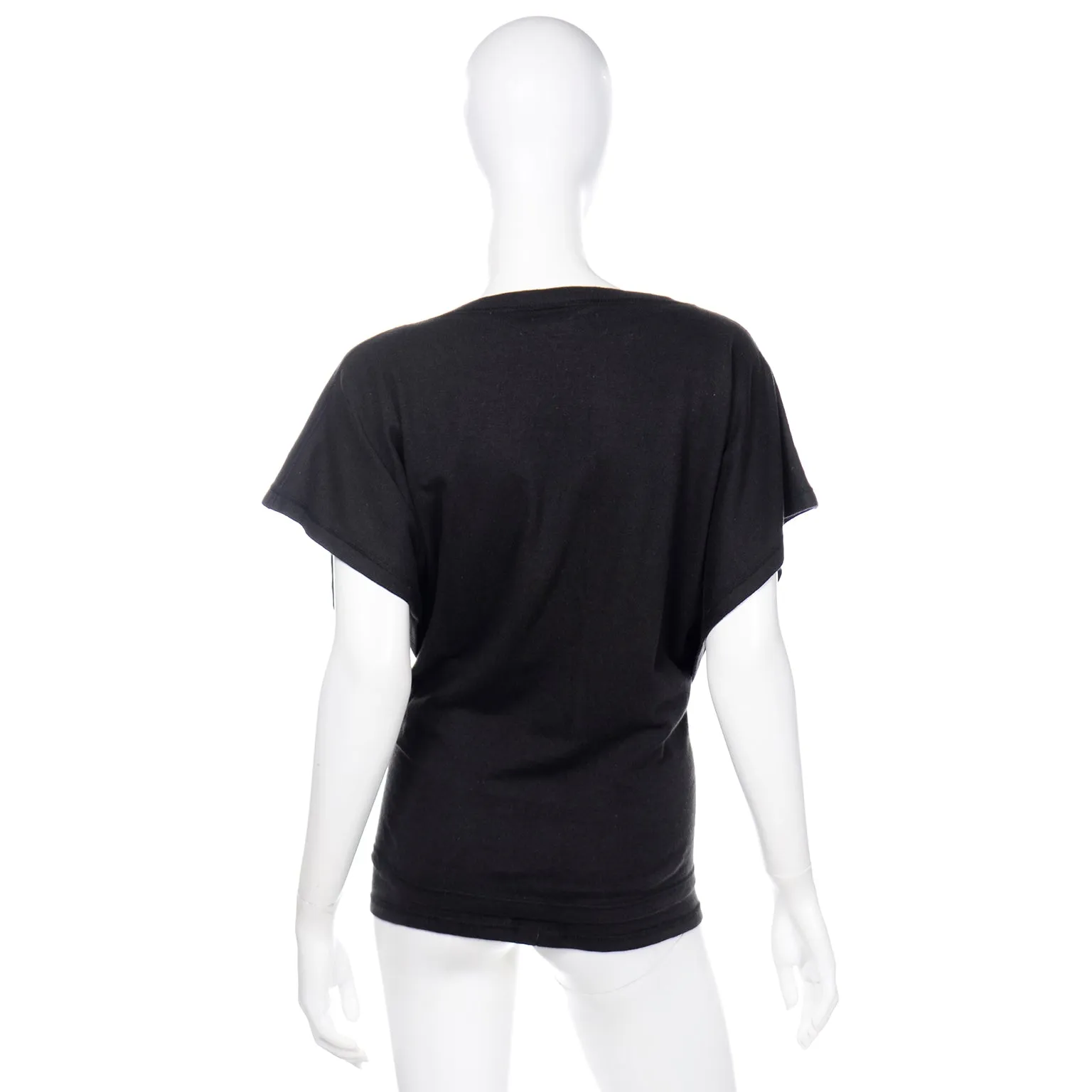 1980s Issey Miyake Plantation Vintage Black Avant Garde Top
