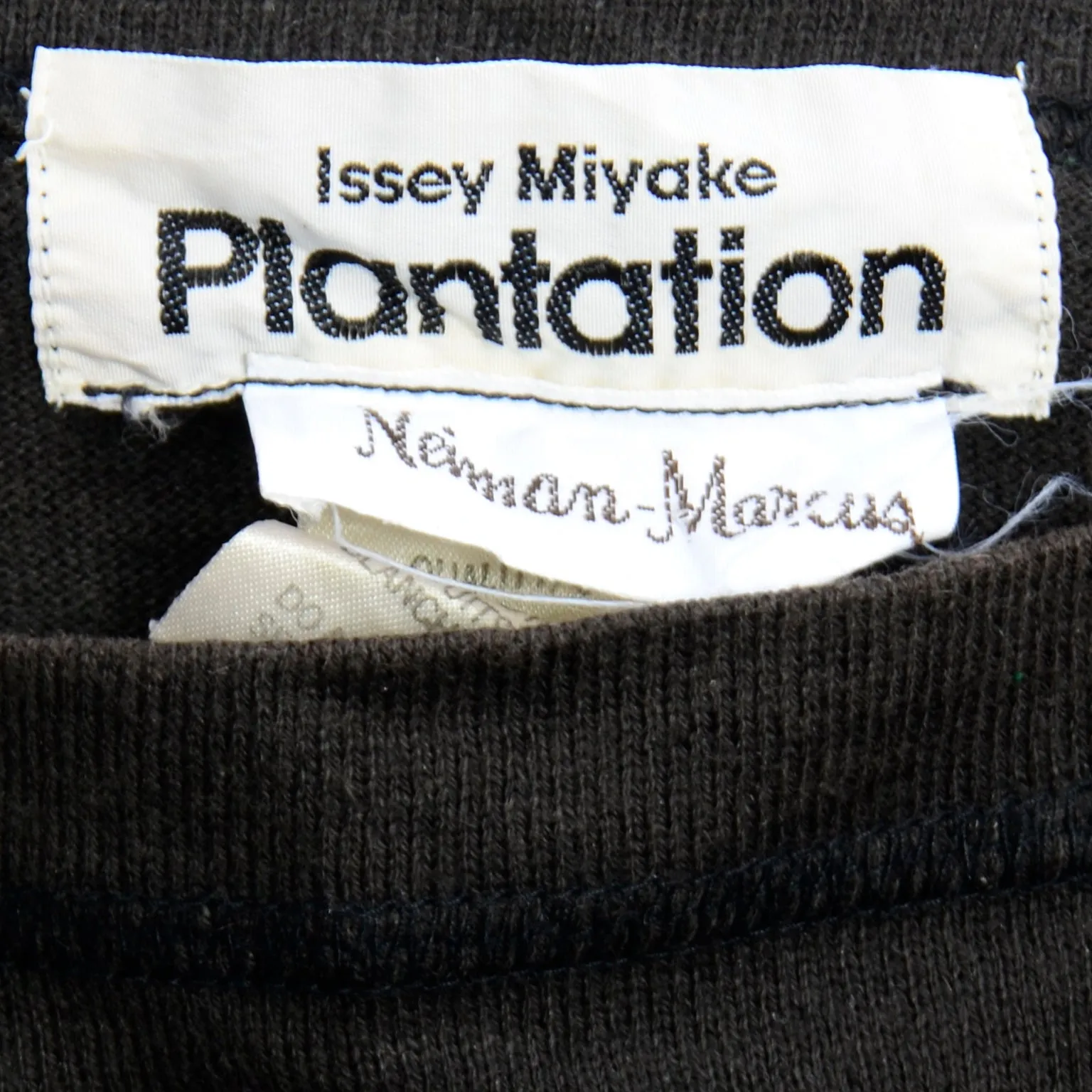 1980s Issey Miyake Plantation Vintage Black Avant Garde Top