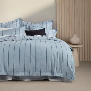 Abbotson Spa Stripe Linen Quilt Cover by Sheridan