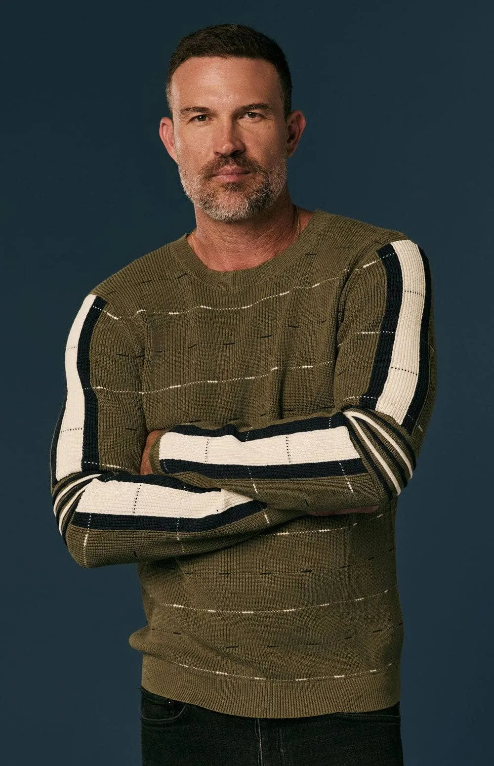 Adam Crew Neck Sweater | Leaf