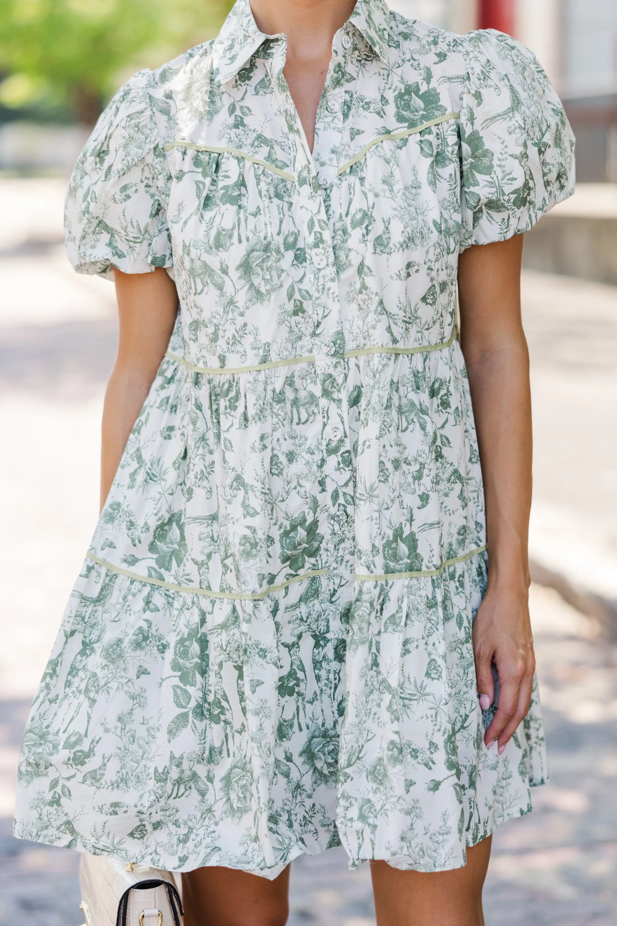 Alive And Well Ivy Green Toile Dress