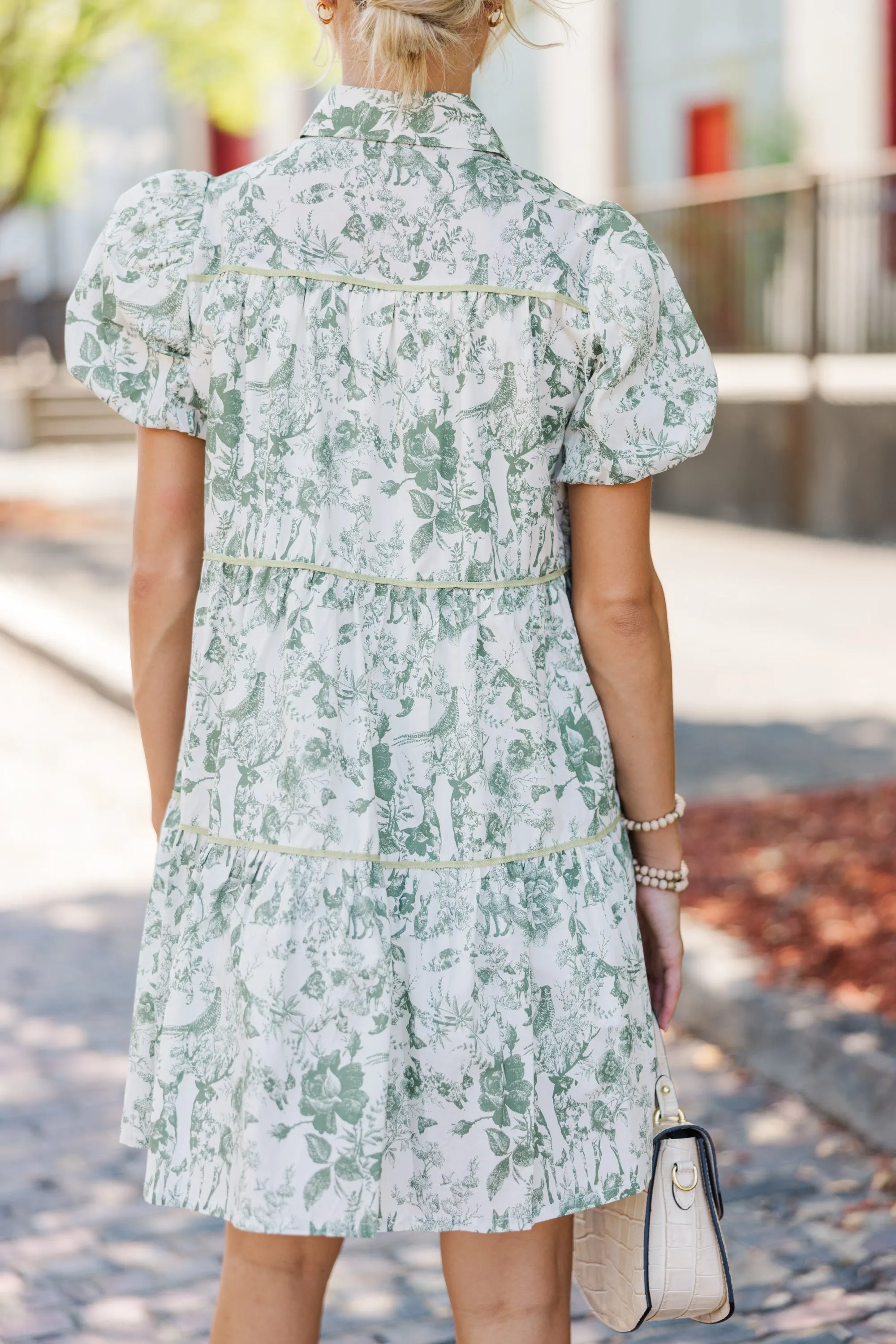 Alive And Well Ivy Green Toile Dress