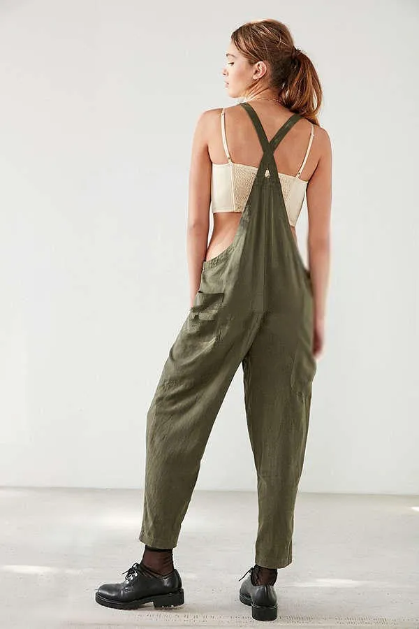 Army Green Fashion Dungarees