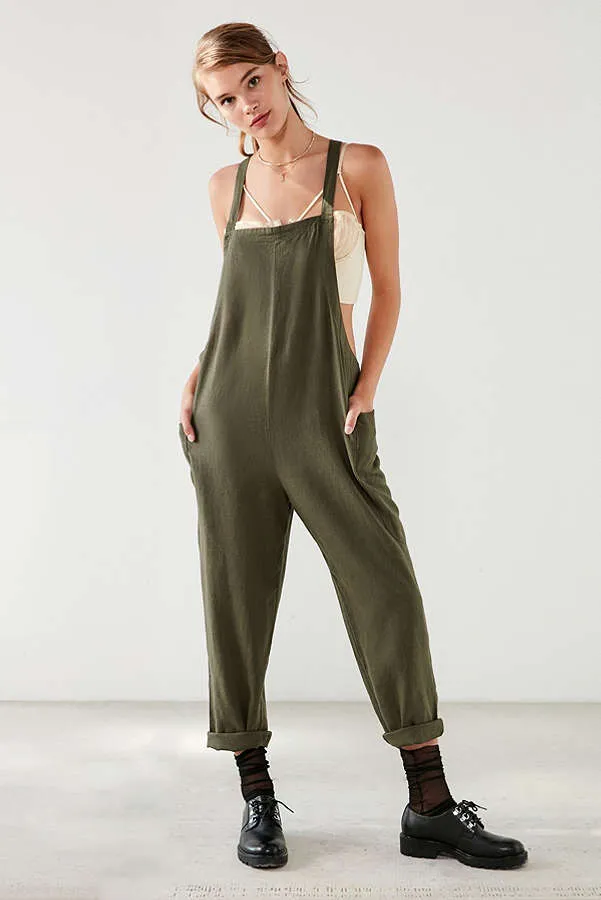 Army Green Fashion Dungarees