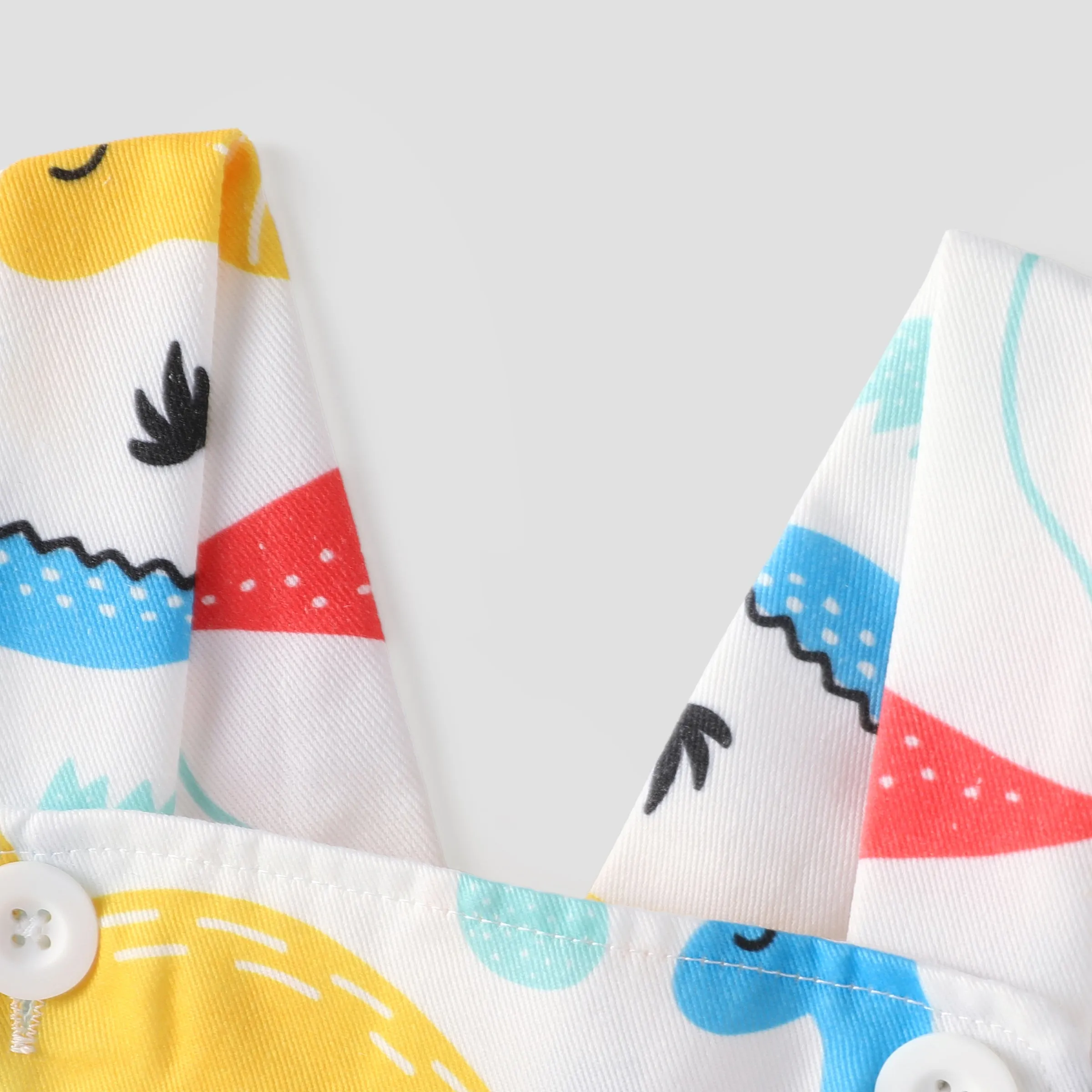 Baby Boy All Over Multicolor Dinosaur Print Sleeveless Jumpsuit Overalls