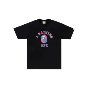 BAPE Liquid Camo College Tee 'Black / Pink' (2024)