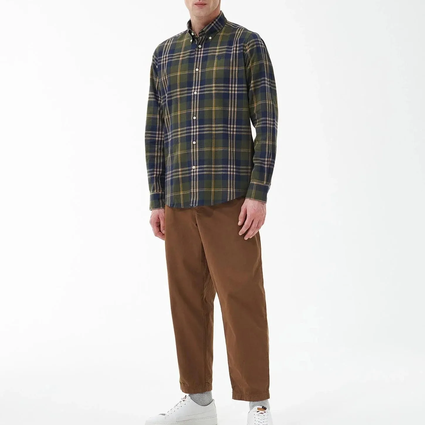 Barbour Men's Edgar Tailored Fit Shirt in Olive
