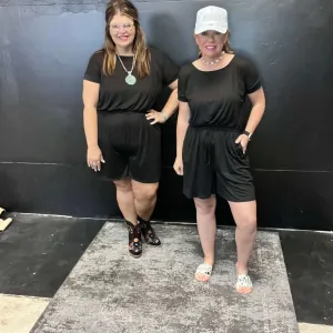 Black Shorts Romper