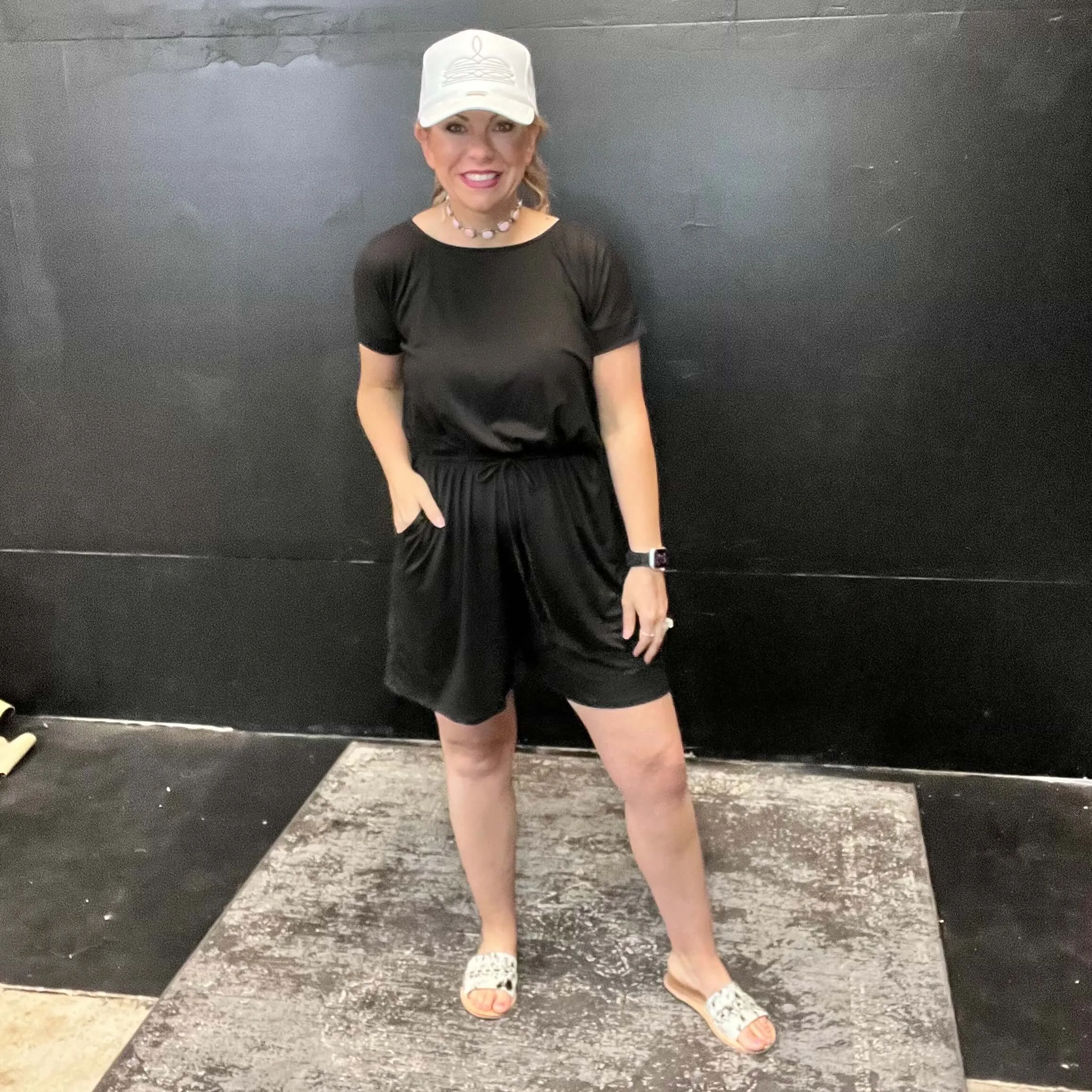 Black Shorts Romper