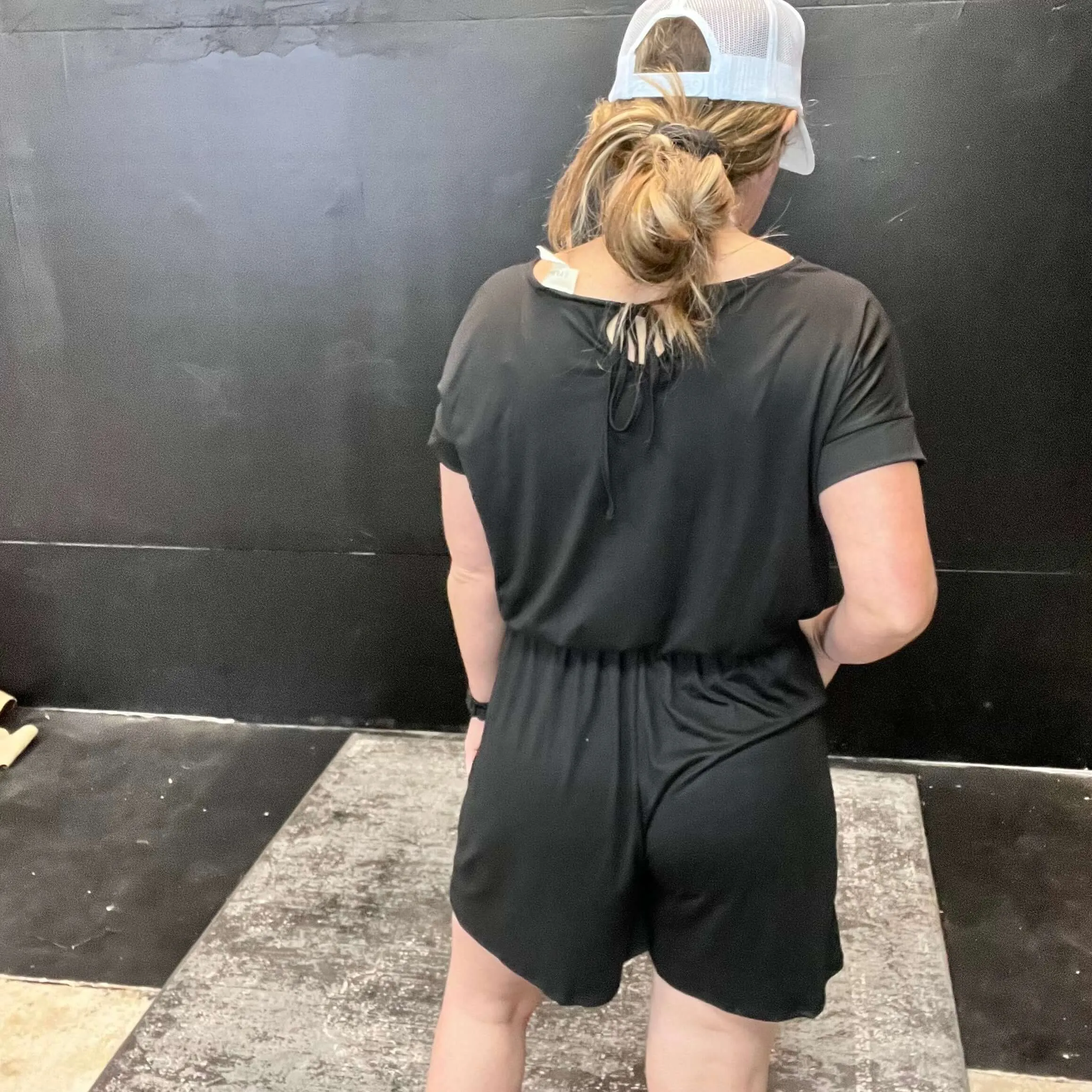 Black Shorts Romper