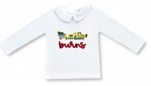 Boy Long Sleeve Peter Pan Collar Shirt