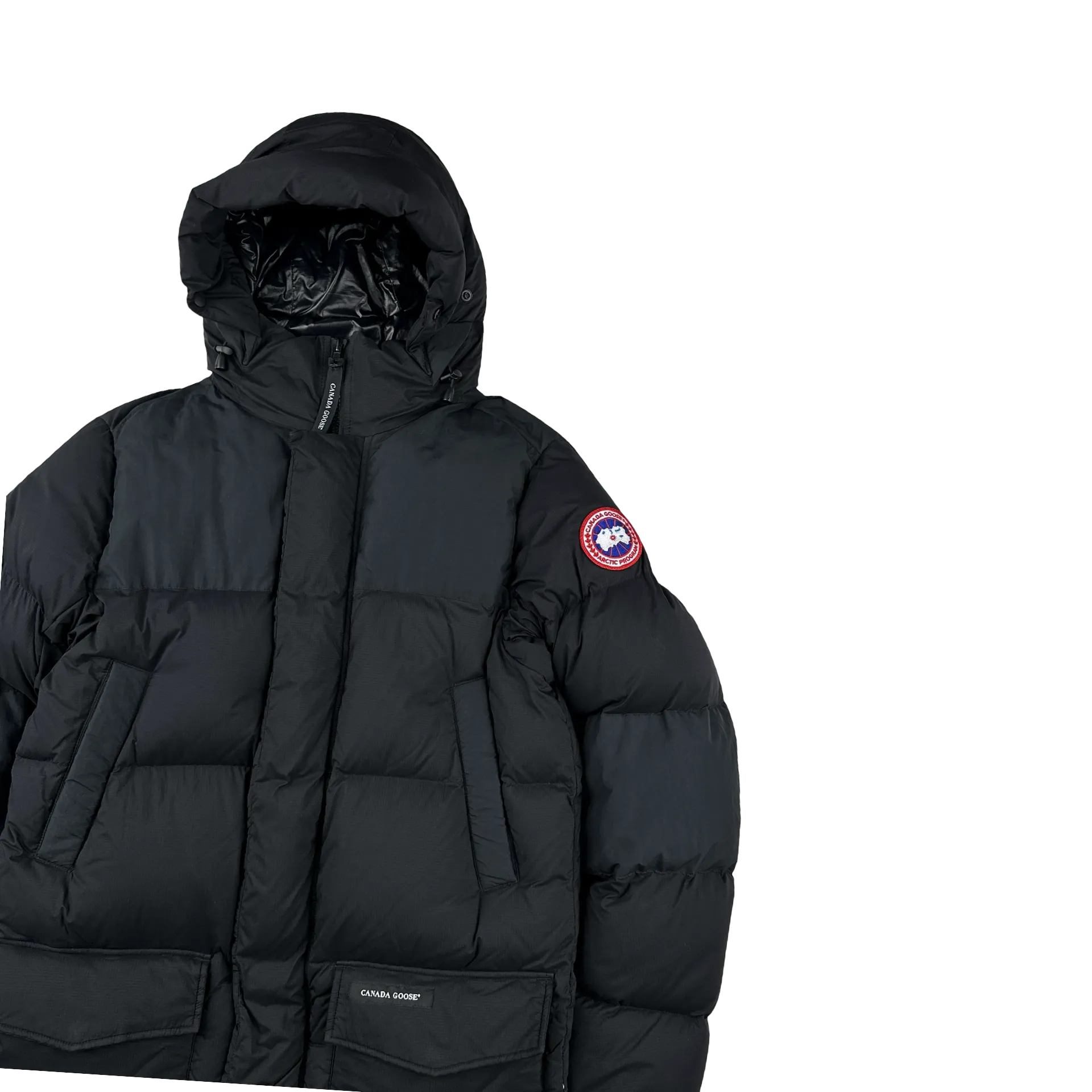Canada Goose Black Premium Down Armstrong Long Puffer Jacket - Medium