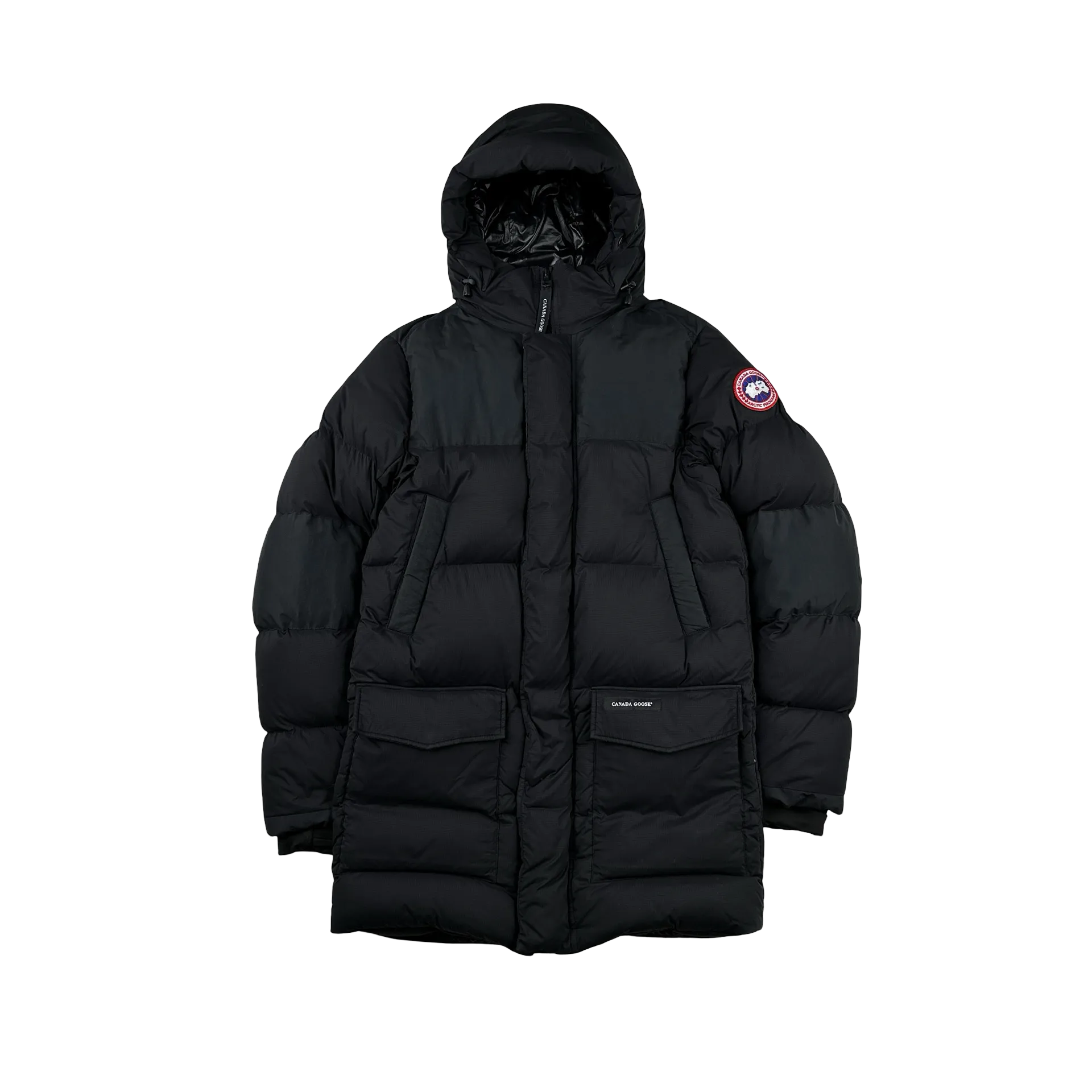 Canada Goose Black Premium Down Armstrong Long Puffer Jacket - Medium