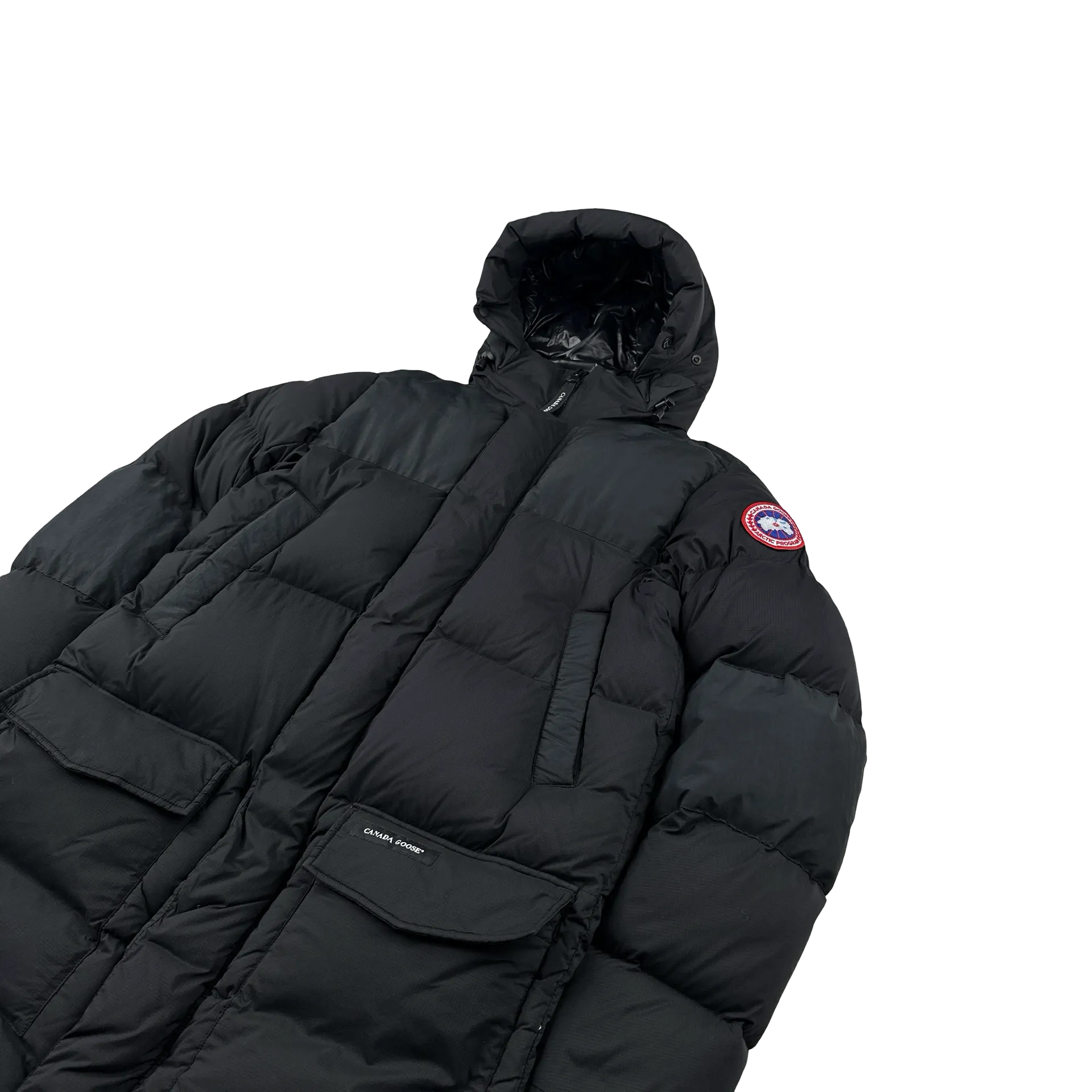 Canada Goose Black Premium Down Armstrong Long Puffer Jacket - Medium