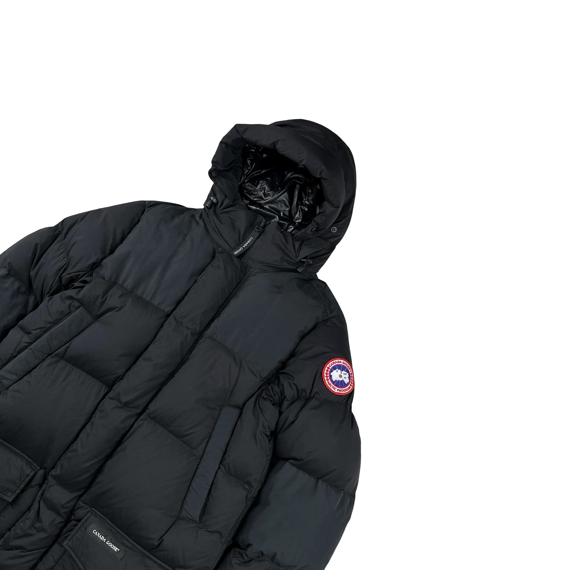 Canada Goose Black Premium Down Armstrong Long Puffer Jacket - Medium