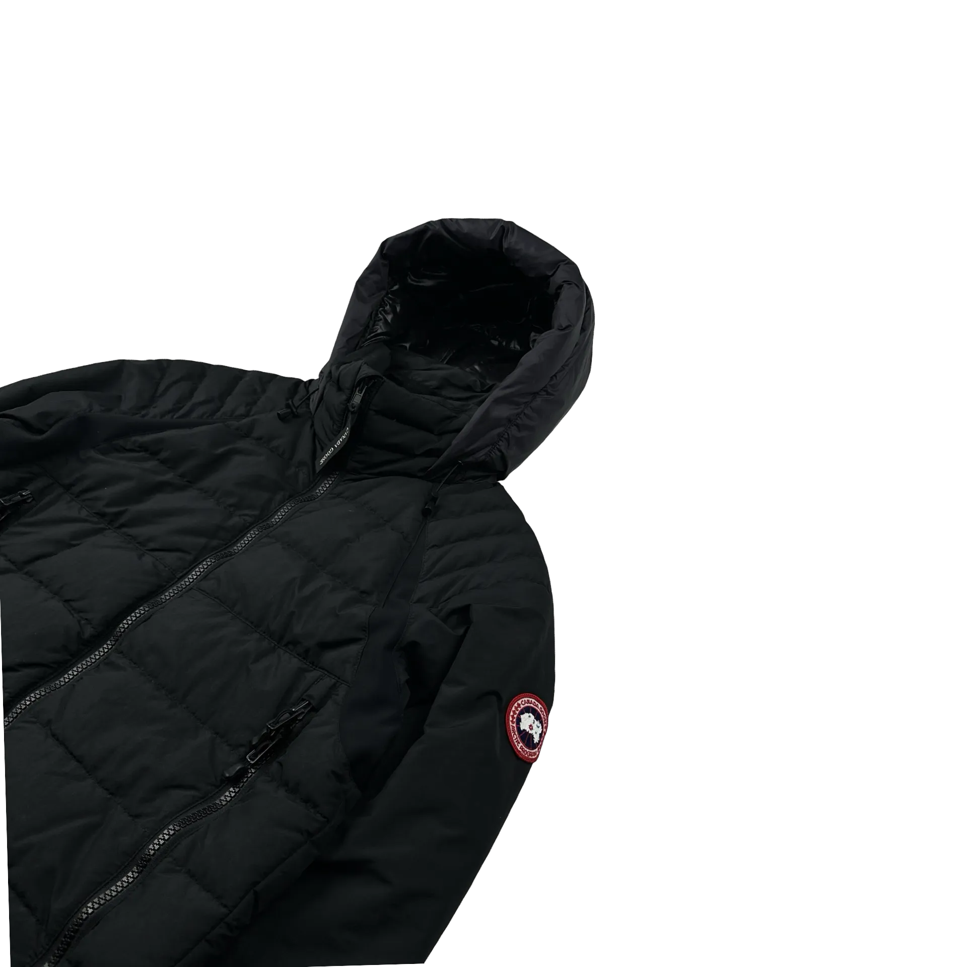 Canada Goose Black Premium Down Hybridge Base Puffer Jacket - Medium
