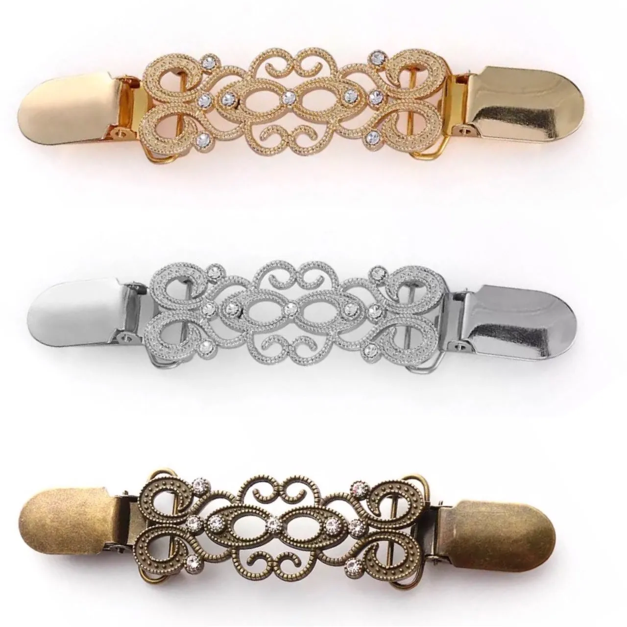 Cardigan Shawl Scarf Clip |3 colors|