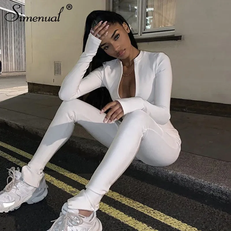 Casual Fitness Sporty Rompers Womens Jumpsuits
