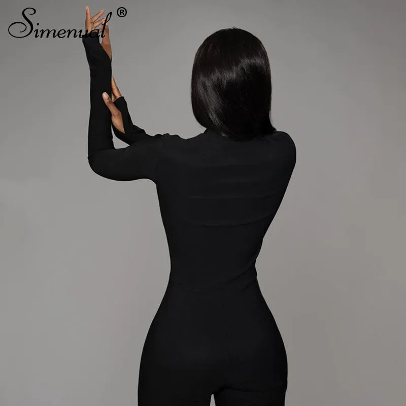 Casual Fitness Sporty Rompers Womens Jumpsuits