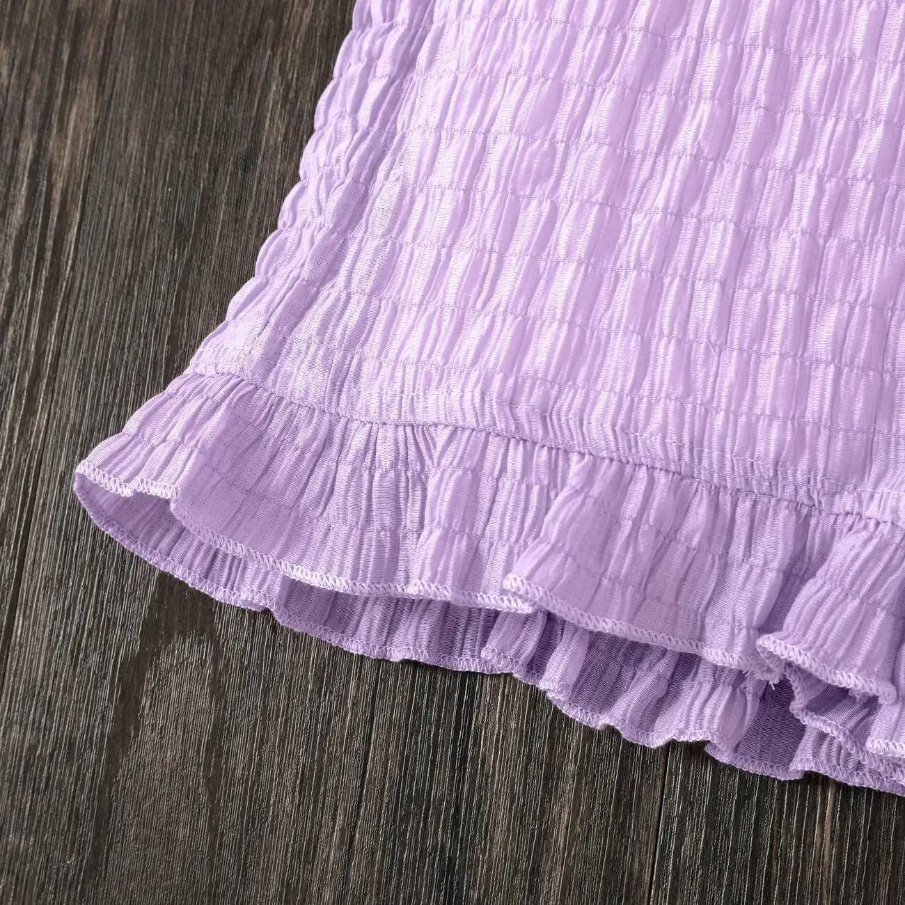 Casual Ruffle Edge Suit - Kids Girl (2Pcs)