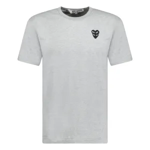 Comme Des Garcons Black Heart Logo T-Shirt Grey