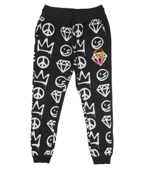 CREATE 2MRW GRAPHIC JOGGER PANTS BLACK - CF1430