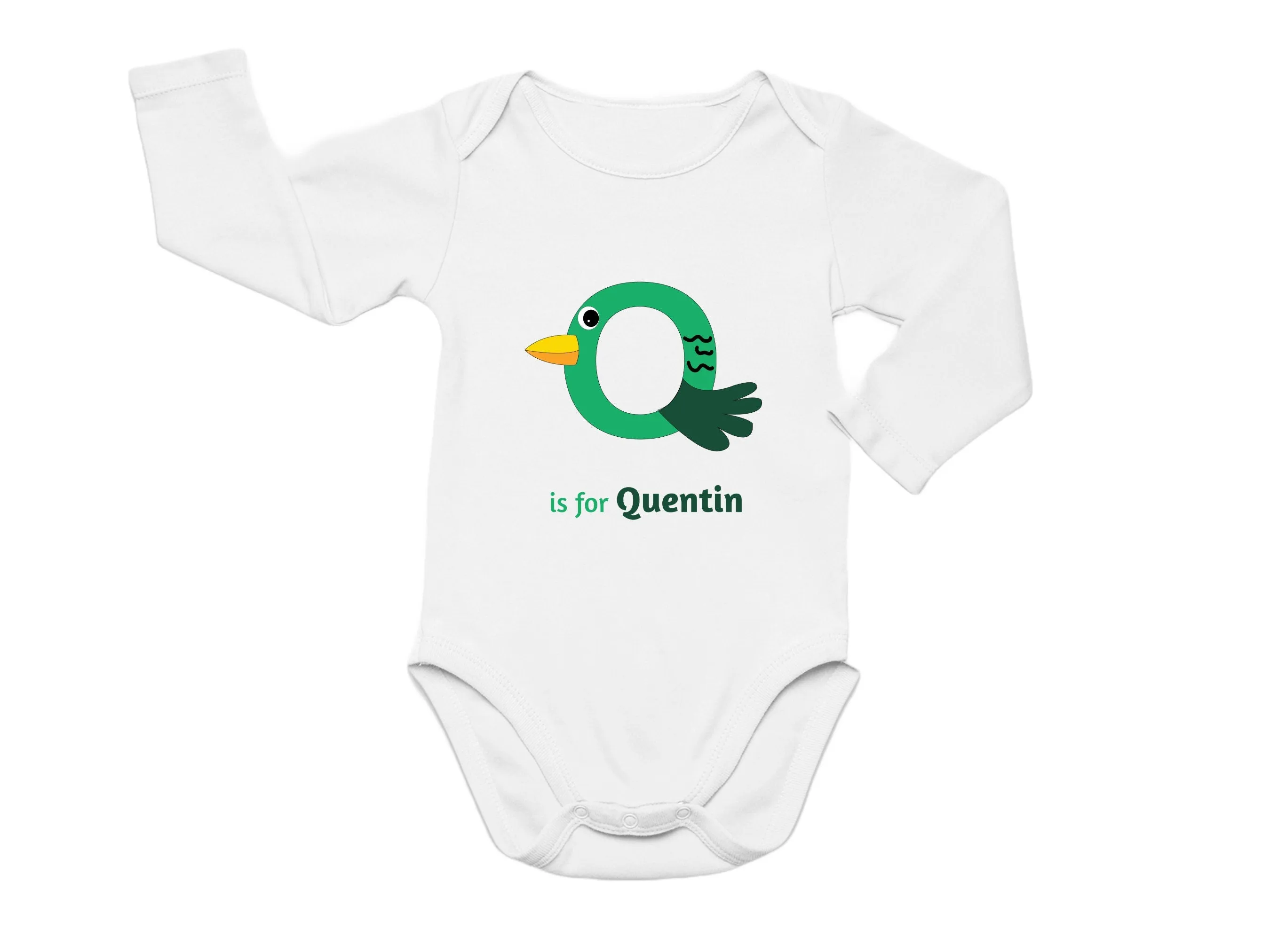 Custom Name with Initials Q On Shirt Gift for Toddler Girls Birthday Gift