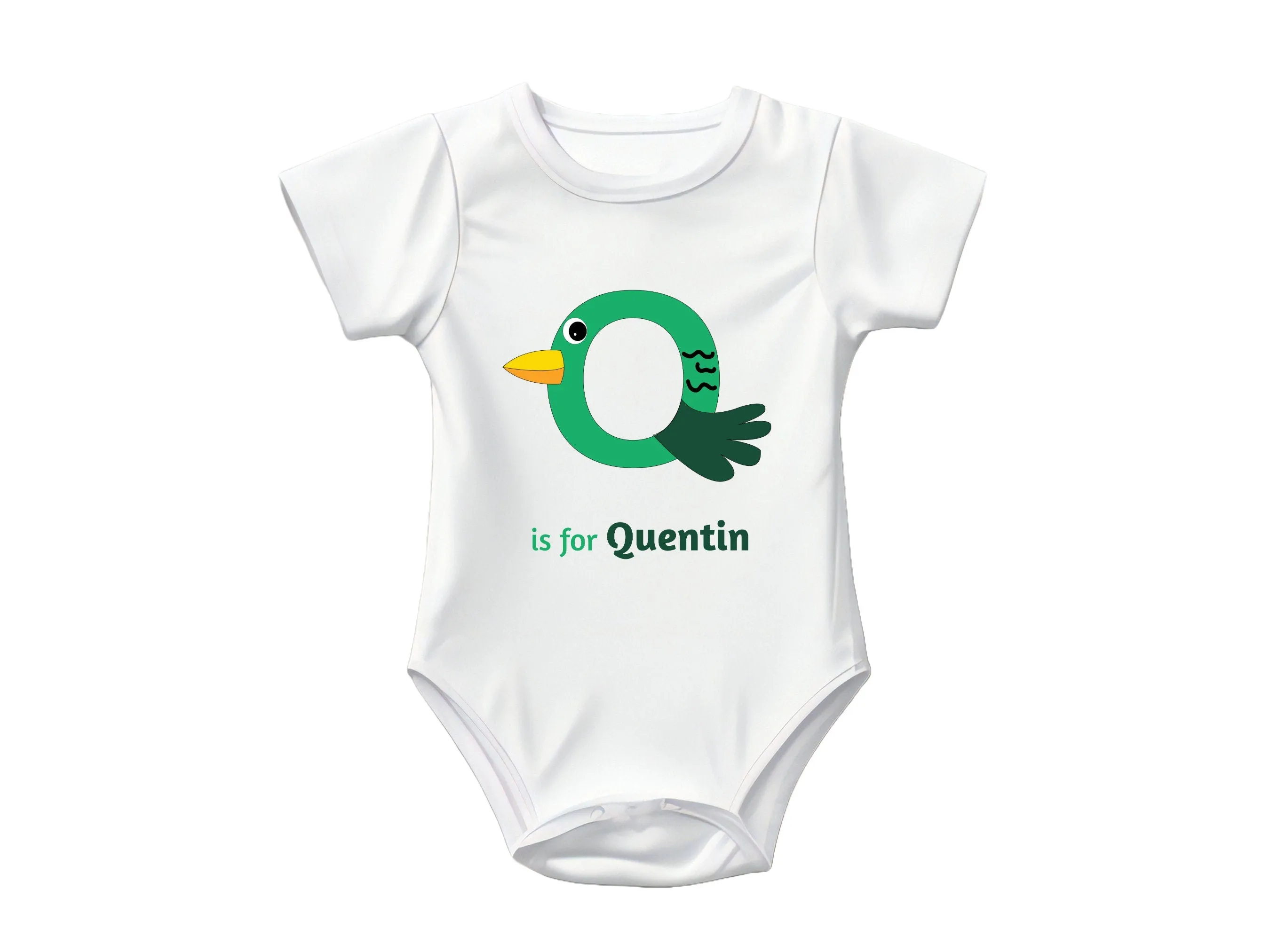 Custom Name with Initials Q On Shirt Gift for Toddler Girls Birthday Gift