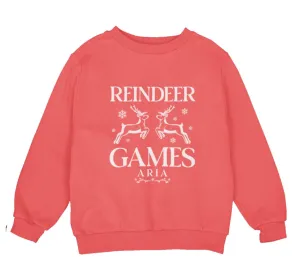 Custom Winter Christmas Sweatshirt for Toddler Boys with Mistletoe Magic