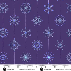Deco Frost - Snowflakes in Winter Plum