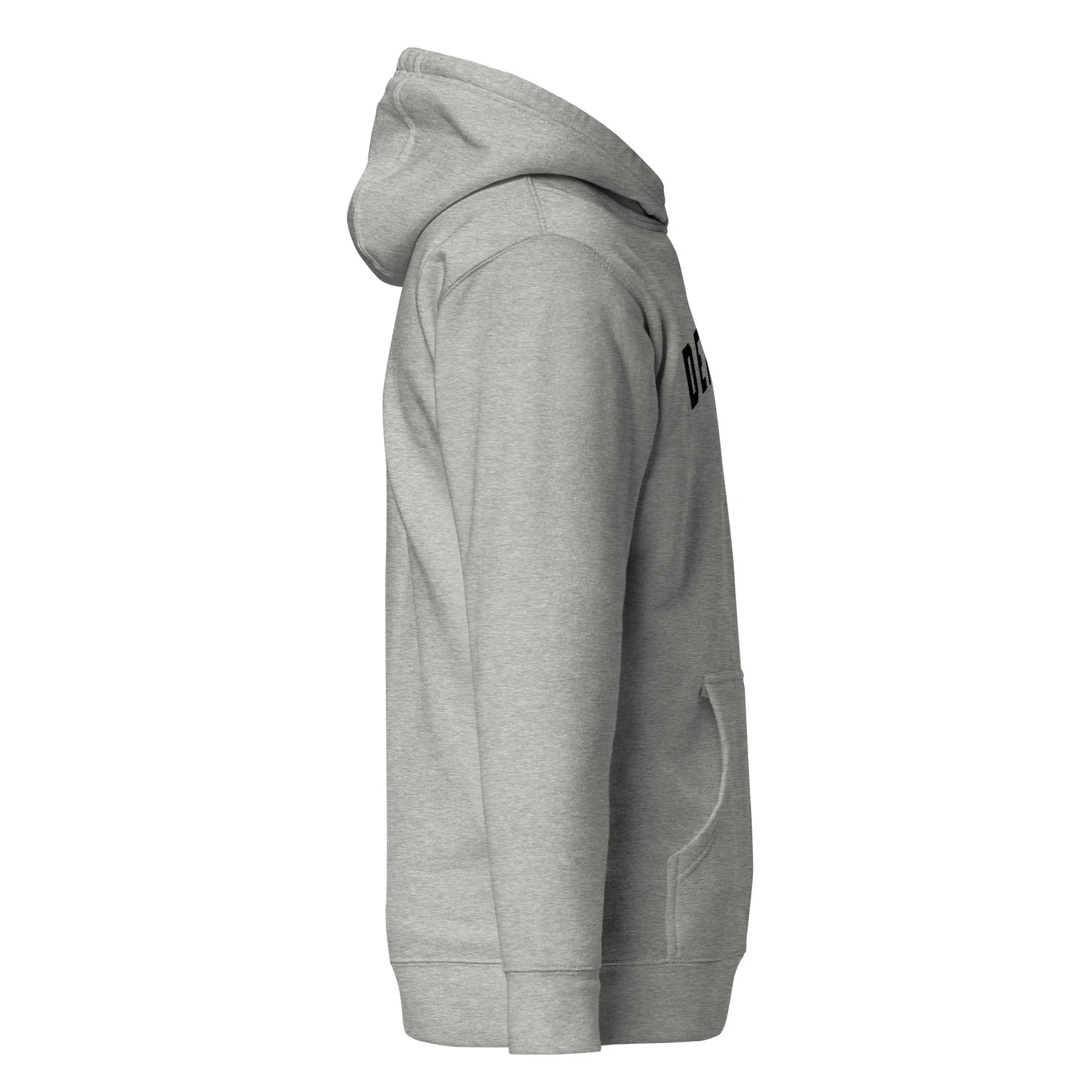 Detroit Classic Premium Pullover Unisex Hoodie - Athletic Gray / Black