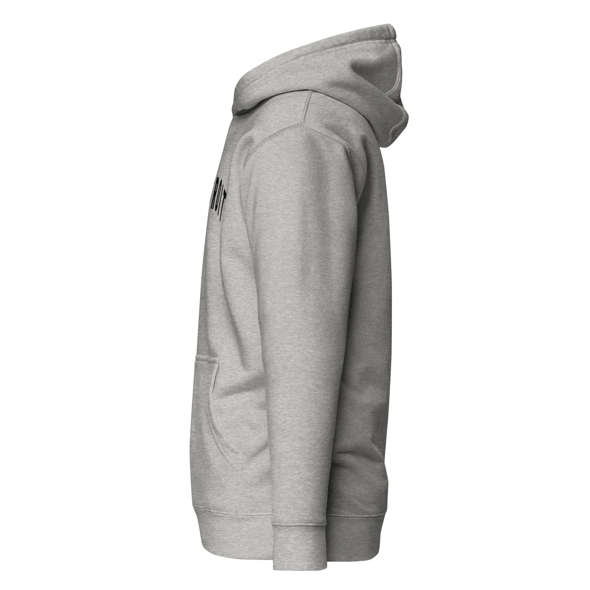 Detroit Classic Premium Pullover Unisex Hoodie - Athletic Gray / Black