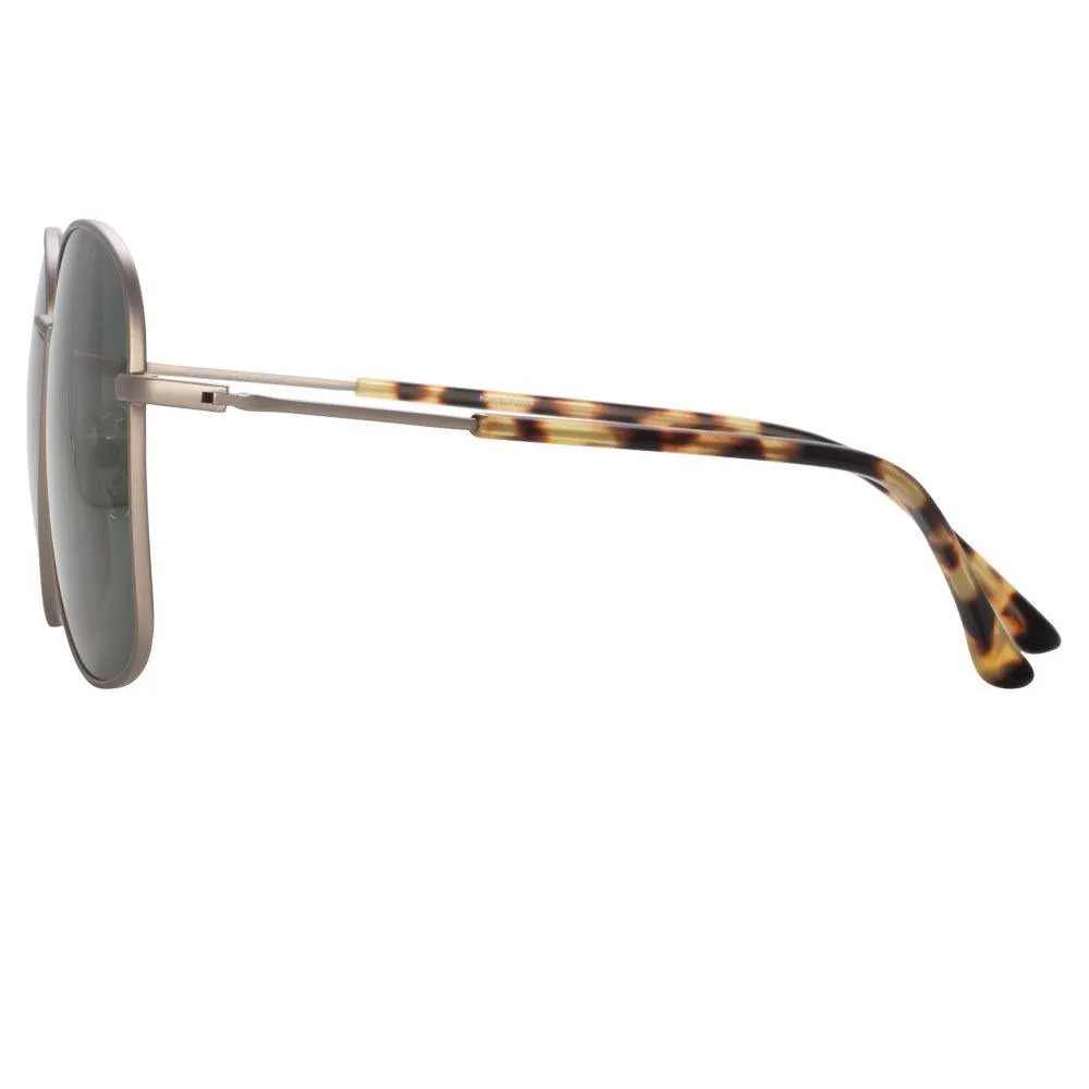 Dries Van Noten 199 Aviator Sunglasses in Silver