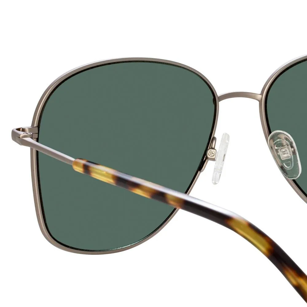 Dries Van Noten 199 Aviator Sunglasses in Silver