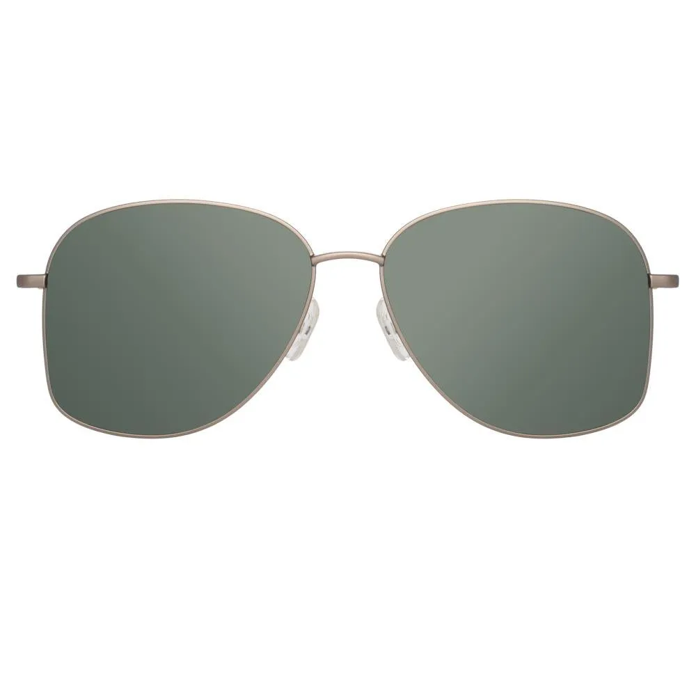 Dries Van Noten 199 Aviator Sunglasses in Silver