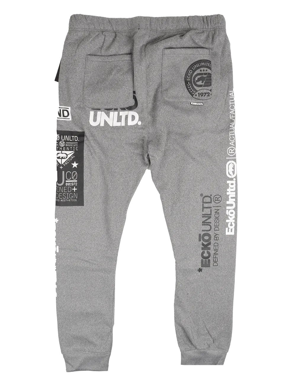 ECKO UNLTD FLEECE JOGGER PANTS GREY MARLED - EO31G703