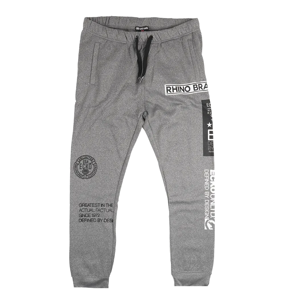ECKO UNLTD FLEECE JOGGER PANTS GREY MARLED - EO31G703
