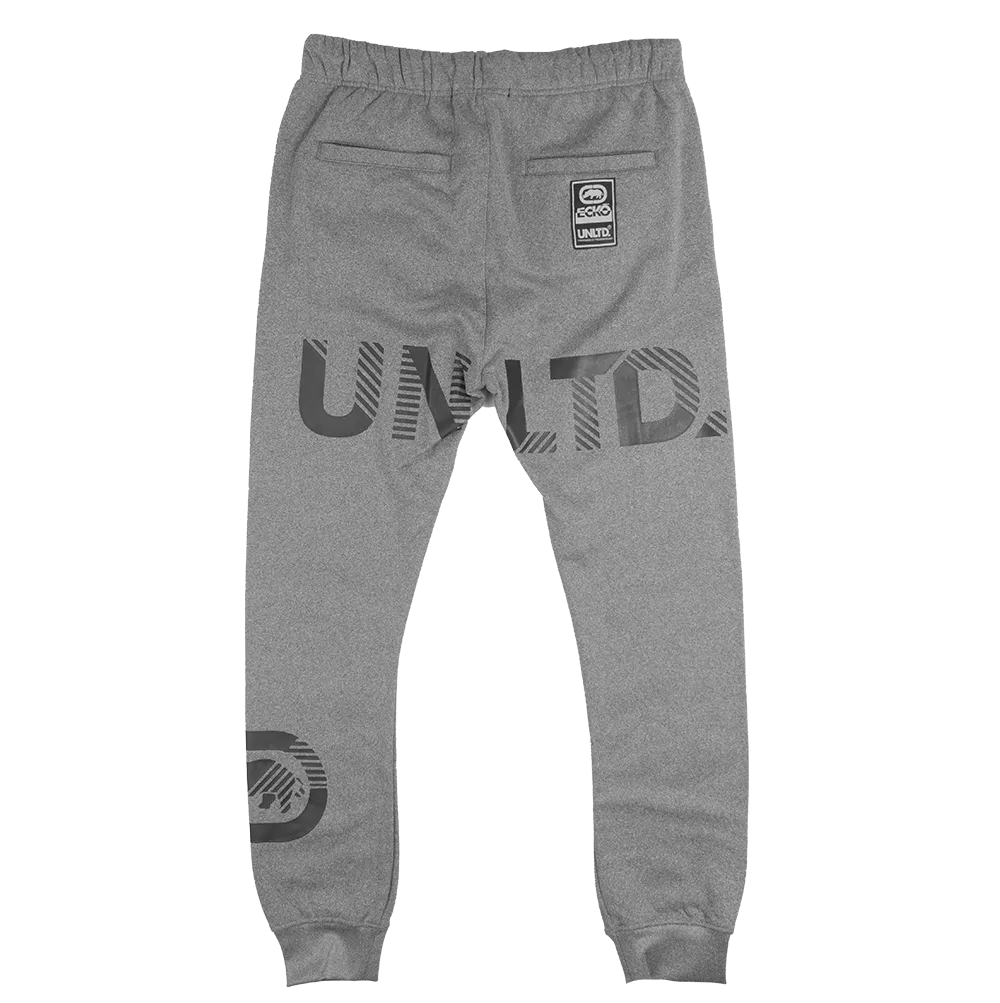 ECKO UNLTD FLEECE JOGGER PANTS GREY MARLED - EO32G855
