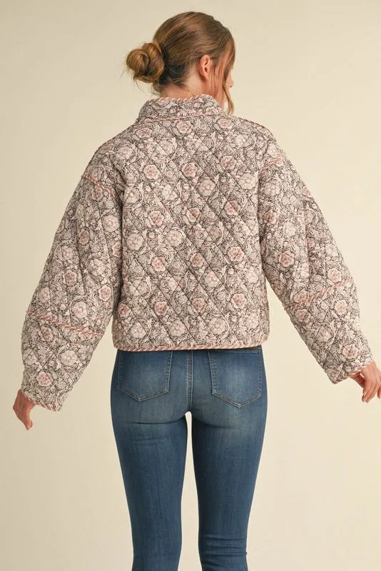 Floral Padded Puffer Jacket