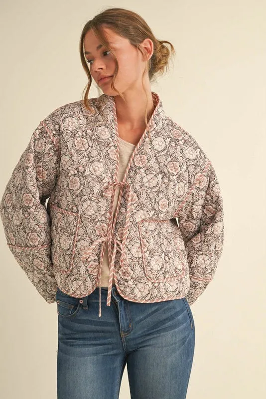 Floral Padded Puffer Jacket