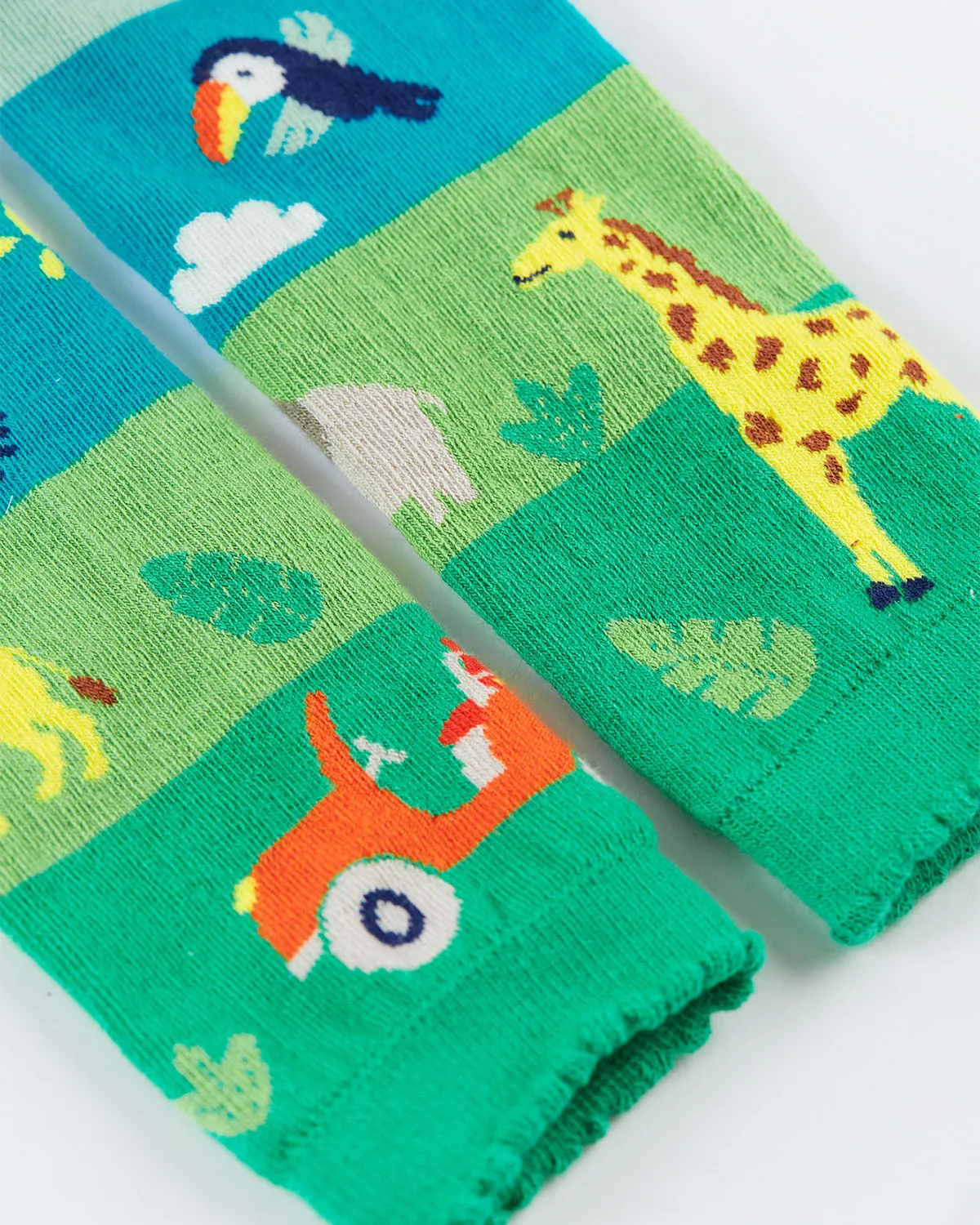 Frugi Little Knitted Leggings - Toucan