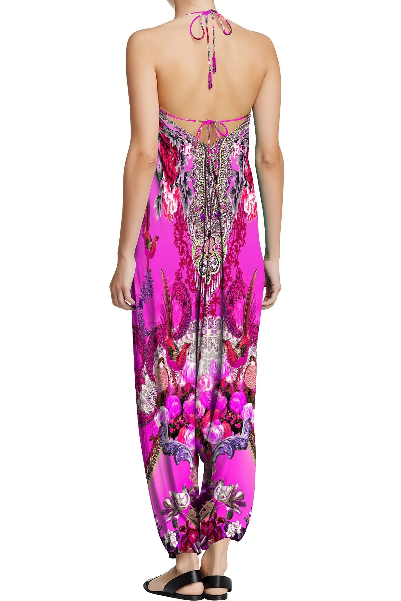 Fuchsia Jumpsuit for Wedding Guest