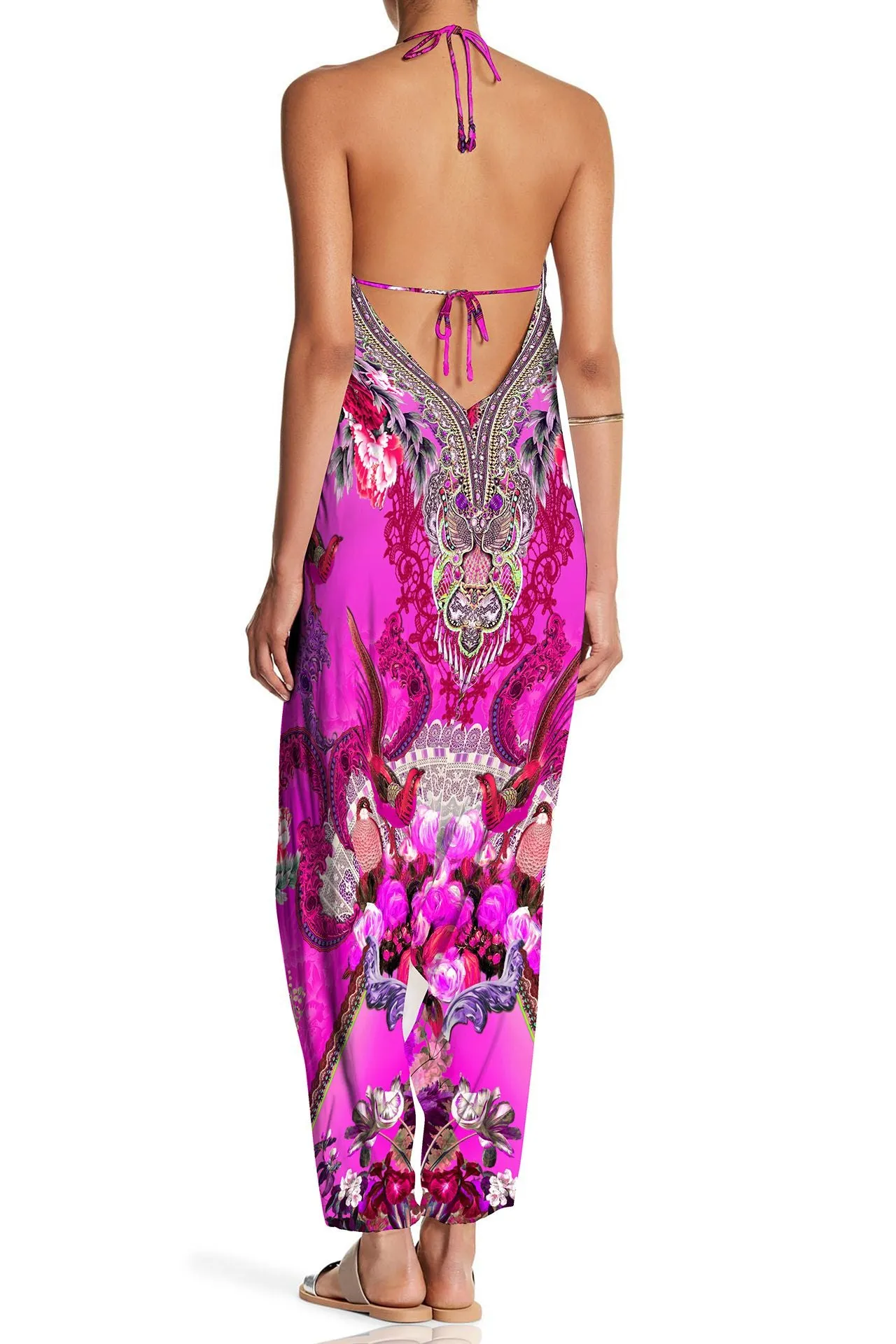 Fuchsia Jumpsuit for Wedding Guest