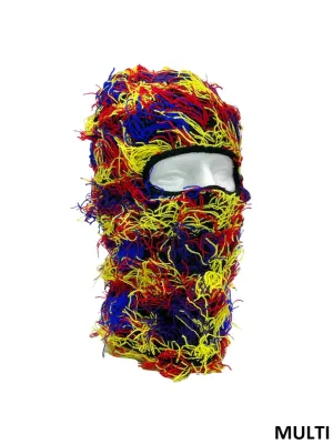 Fuzzy Balaclava Face Mask - Multi