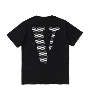 Giftngon - Vlone Style V Letter Cotton T Shirt