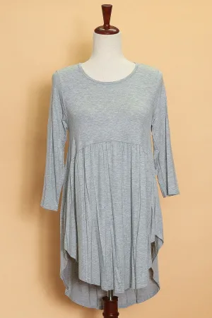 Grey Babydoll Dress