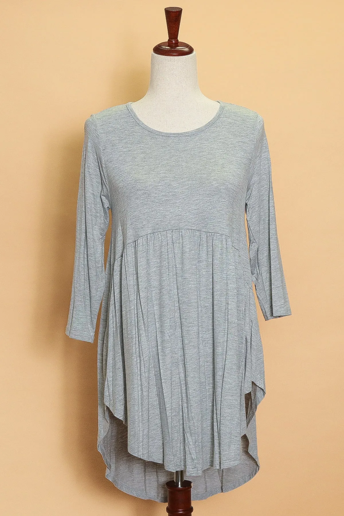Grey Babydoll Dress