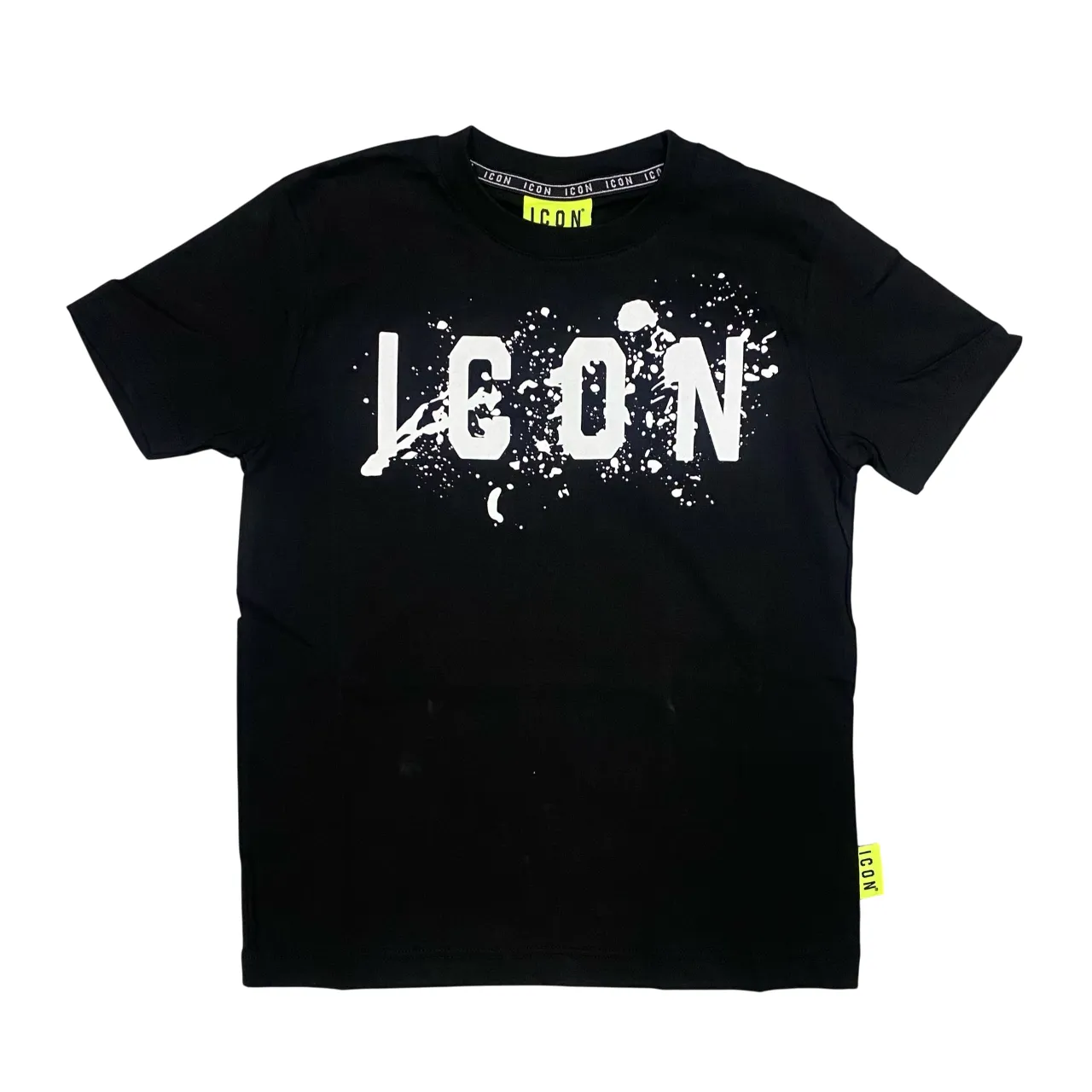Icon maglietta con cappuccio junior con stampa schizzo IBKS00520 nero