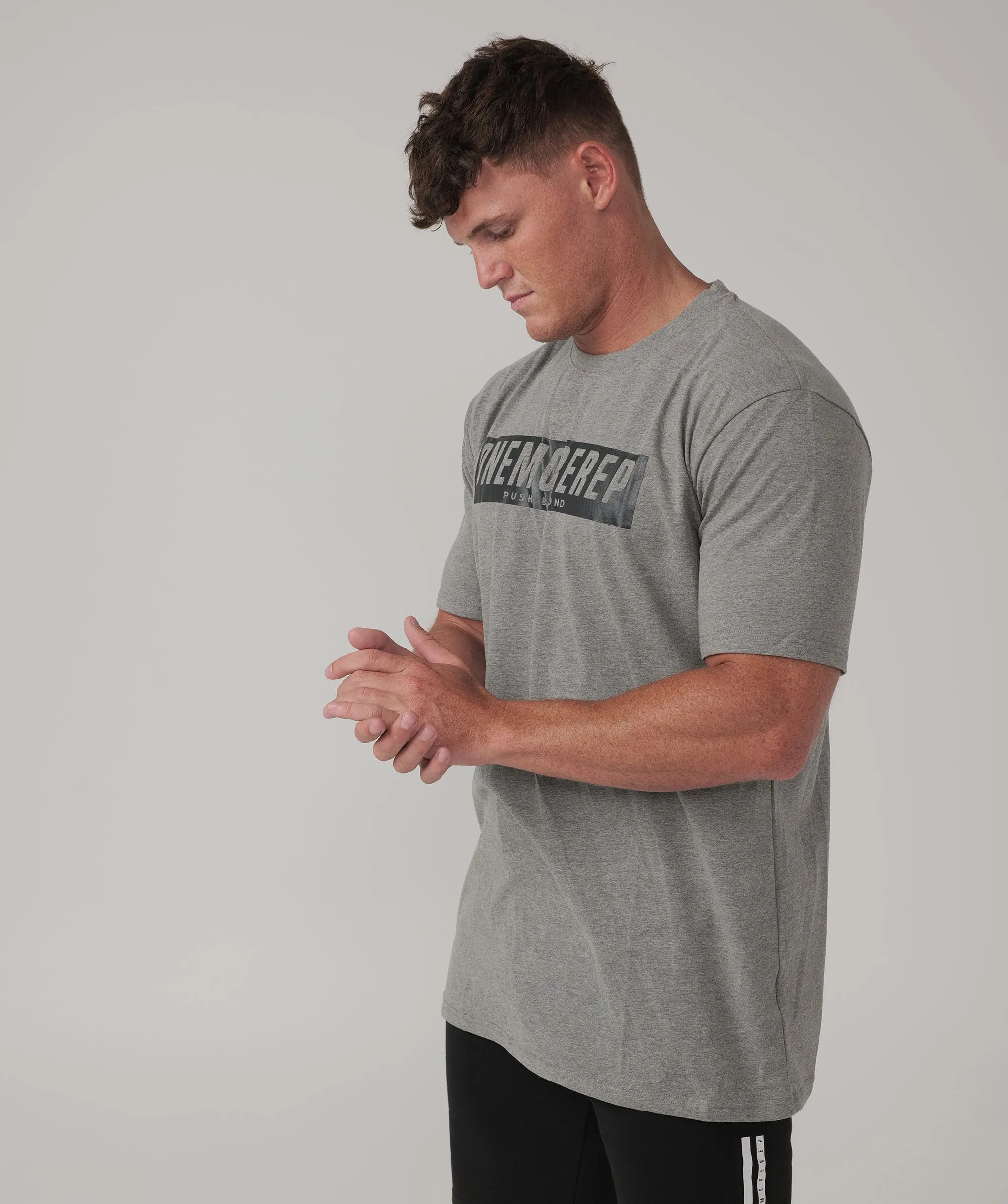 Iconic Block Tee Grey