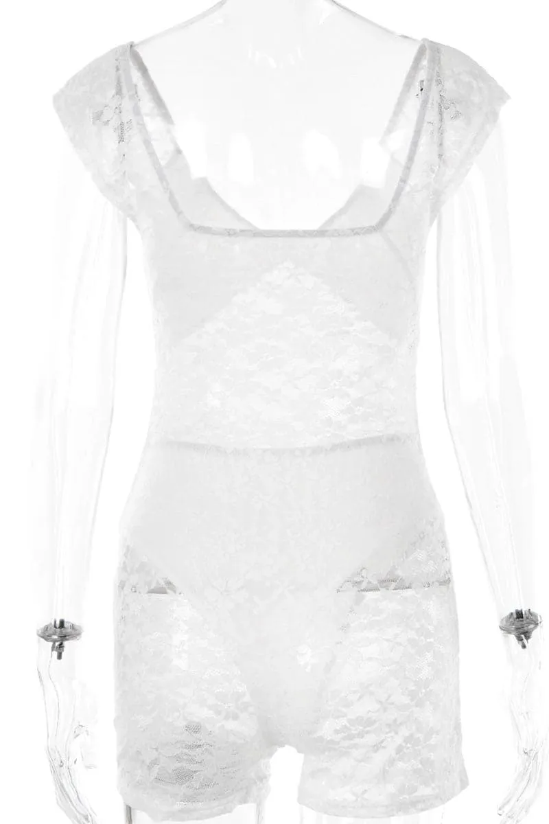 JC912 Sexy V Neck Short Sleeve Romper